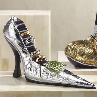 Ring Holder Silver Princess Shoe