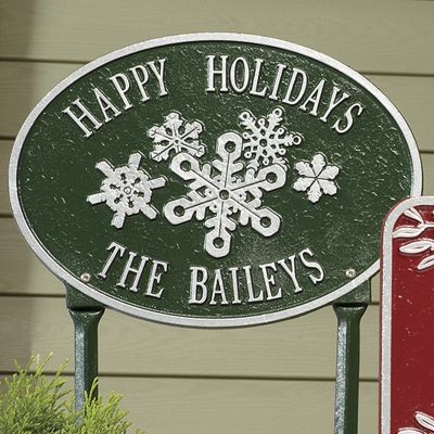 Yard Sign Snowflake