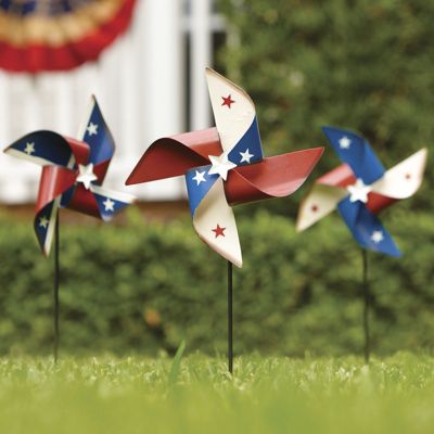 Set Of 3 Star Pinwheels