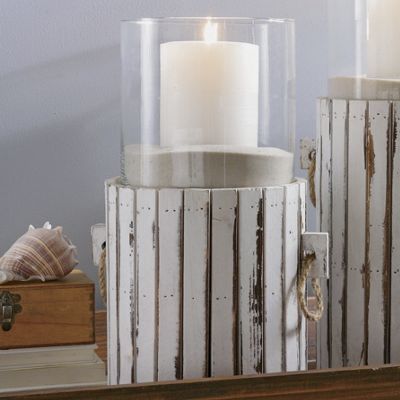 Lantern Weathered Wood Medium