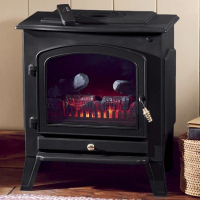 Black Electric Fireplace