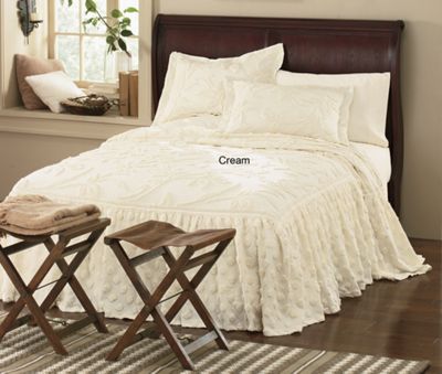 Ruffled Chenille Bedspread
