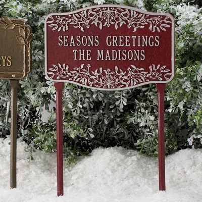 Mistletoe Yard Sign
