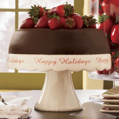 Holiday Cake Plate