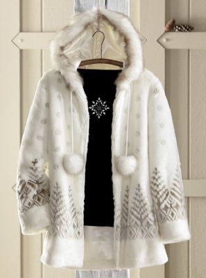 Faux Fur Hooded Jacket
