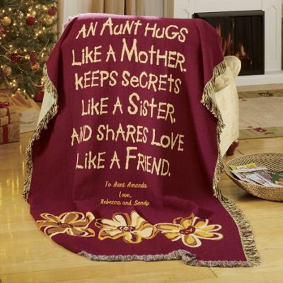 Personalized Aunts Throw