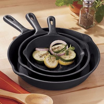 3Pc Prsn Cast Skillet Set
