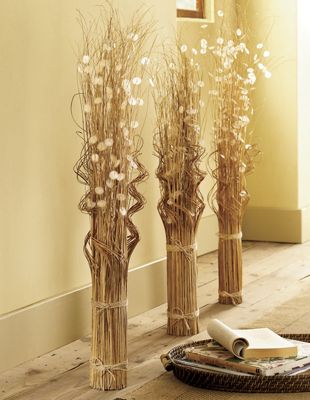 Bamboo Bundle With Capiz Shells