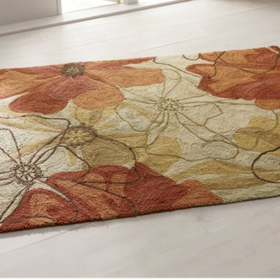 fiona hand hooked floral rug