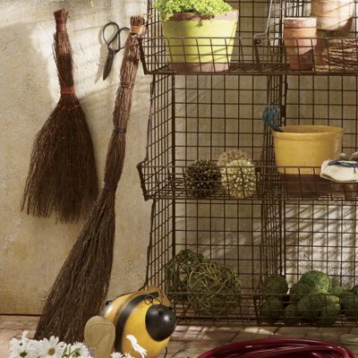 set of 2 cinnamon brooms