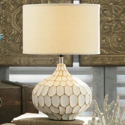 Pacific Rim Carved Lamp