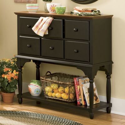 Two Tone Black Console
