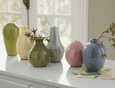 Set Of 6 Mini Vases