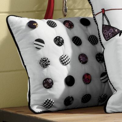 buttons throw pillow