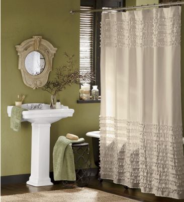 Ruffled Shower Curtain