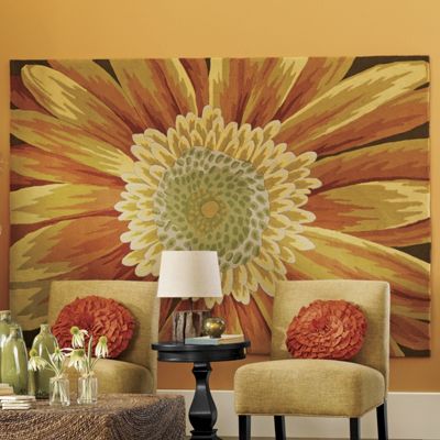 Hand Hooked Sunflower Rugs