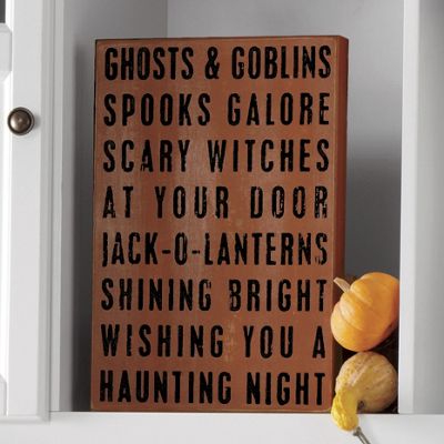 All Hallows Evening Sign