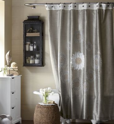 sunflower shower curtain