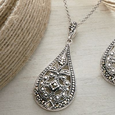 Sterling Silver Teardrop Pendant