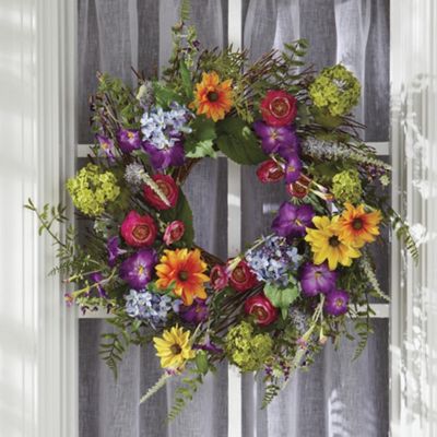 classic summer wreath