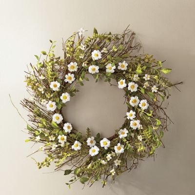 button daisy wreath