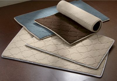 set of 2 reversible bath rugs