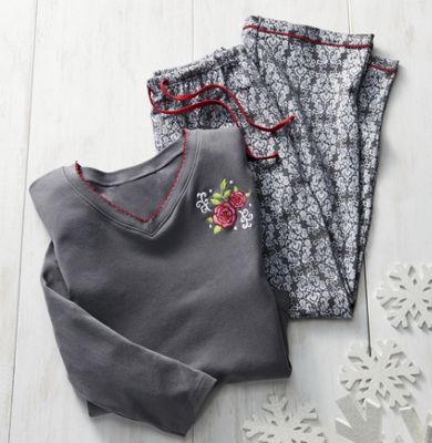 Damask Pajama Set