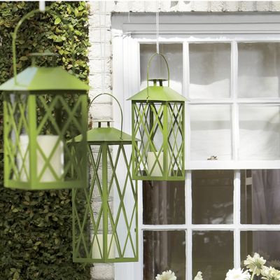 set of 3 candle lanterns