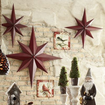 Set Of 3 Holiday Stars