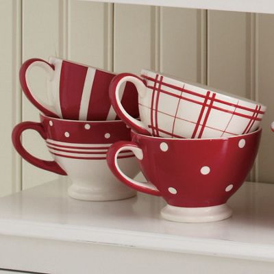 Set Of 4 Fun Tastic Jumbo Lattes