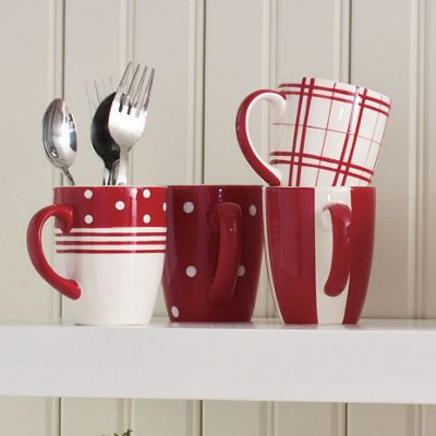 Set Of 4 Fun Tastic Mugs