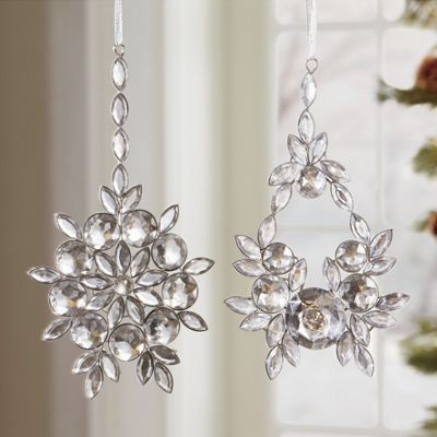 Set Of 2 Beaded Ornaments