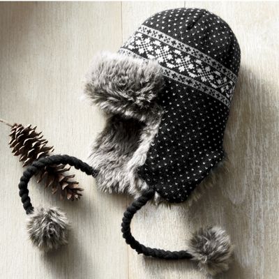 Faux Fur Knit Hat