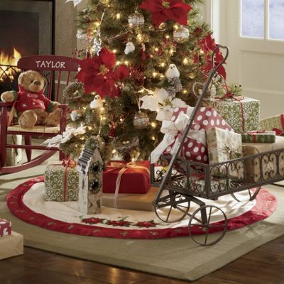 Embroidered Tree Skirt