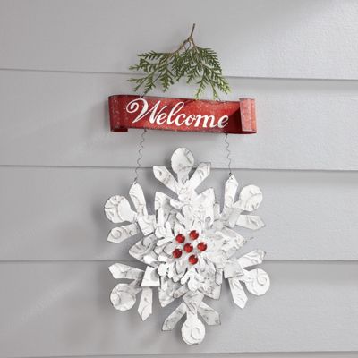 Winter Welcome Sign