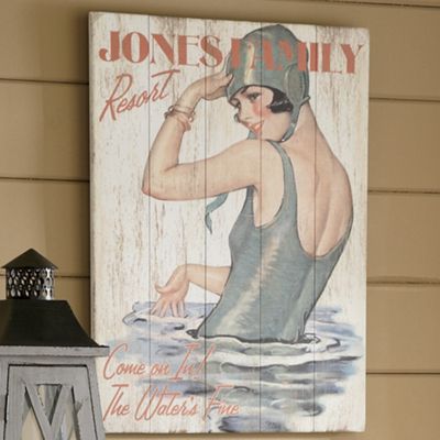 Personalized Resort Sign