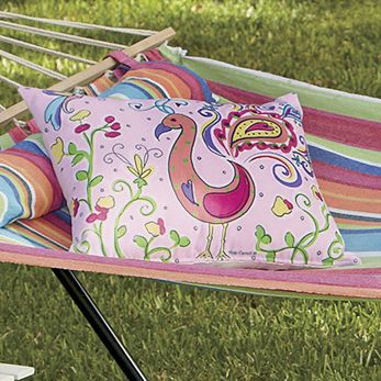 pink flamingo pillow