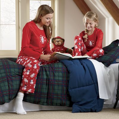 Womens And Childs Snowman Pajamas