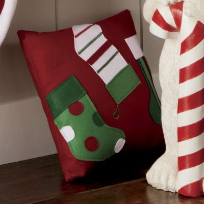 Felt Appliqued Accent Pillow