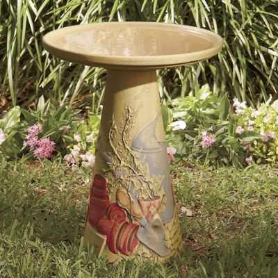 garden birdbath