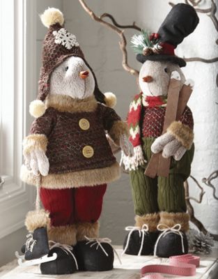 Set Of 2 Winter Fun Birds
