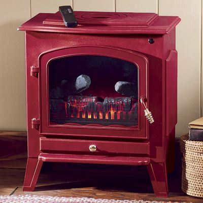 Green or Red Electric Fireplace