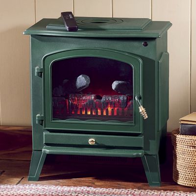 Green or Red Electric Fireplace