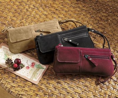 Suede Wristlet A