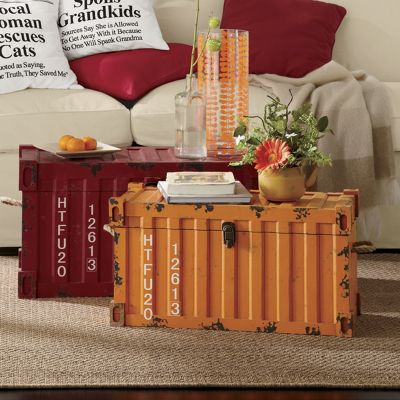 set of 2 steamer trunks 26