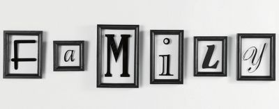 Framed Family Wall Hanging