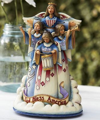 jim shore in praise of america musical figurine