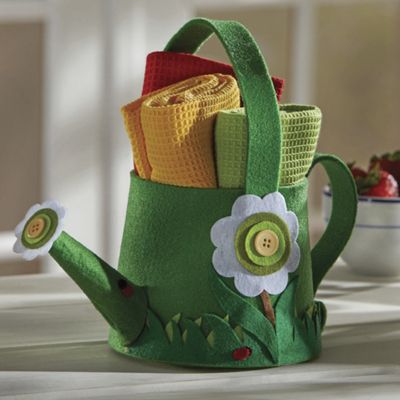 watering can gift towel set