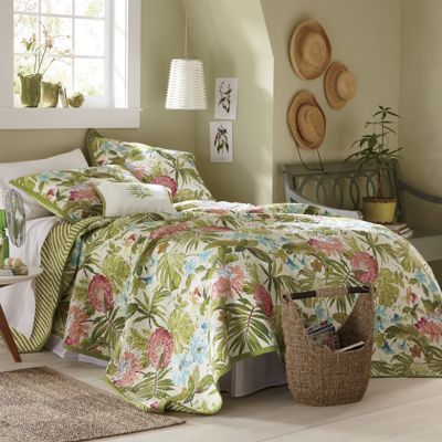 tobago quilt sham and pillow