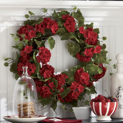 geranium wreath